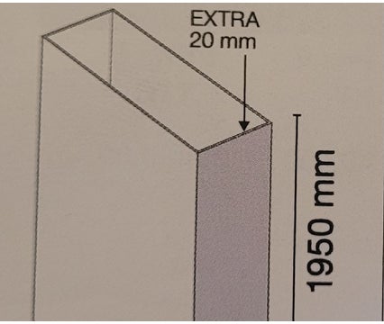 Profile de compensation pour Arysto Sleek en Chrome pour Portes Charnieres, Portes Pliantes Intérieur et Portes Pliantes Profile de compensation pour Arysto Sleek en Chrome pour Portes Charnieres, Portes Pliantes Intérieur et Portes Pliantes